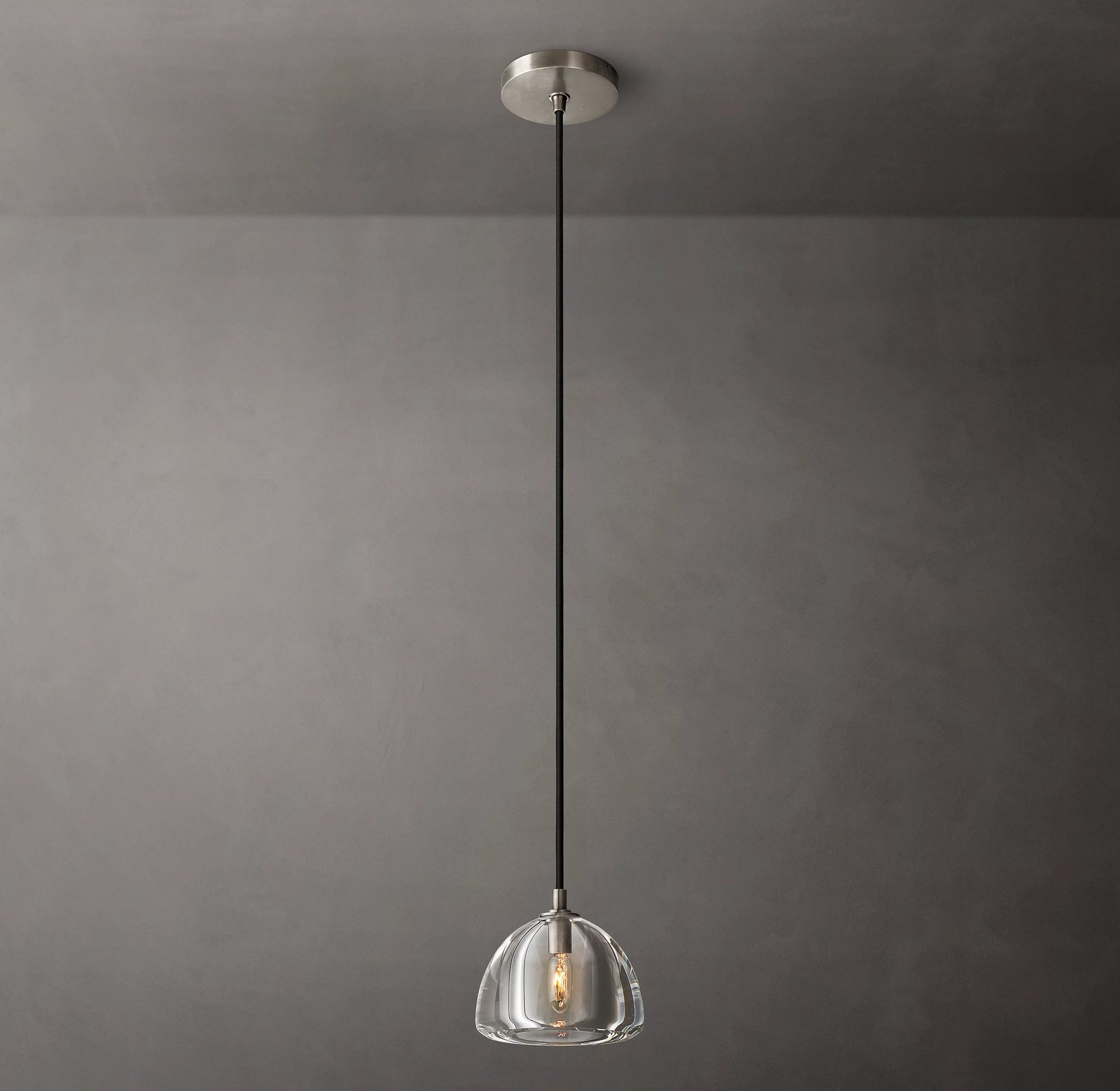 WOMO 7 Inch Crystal Pendant Light - Hemisphere
