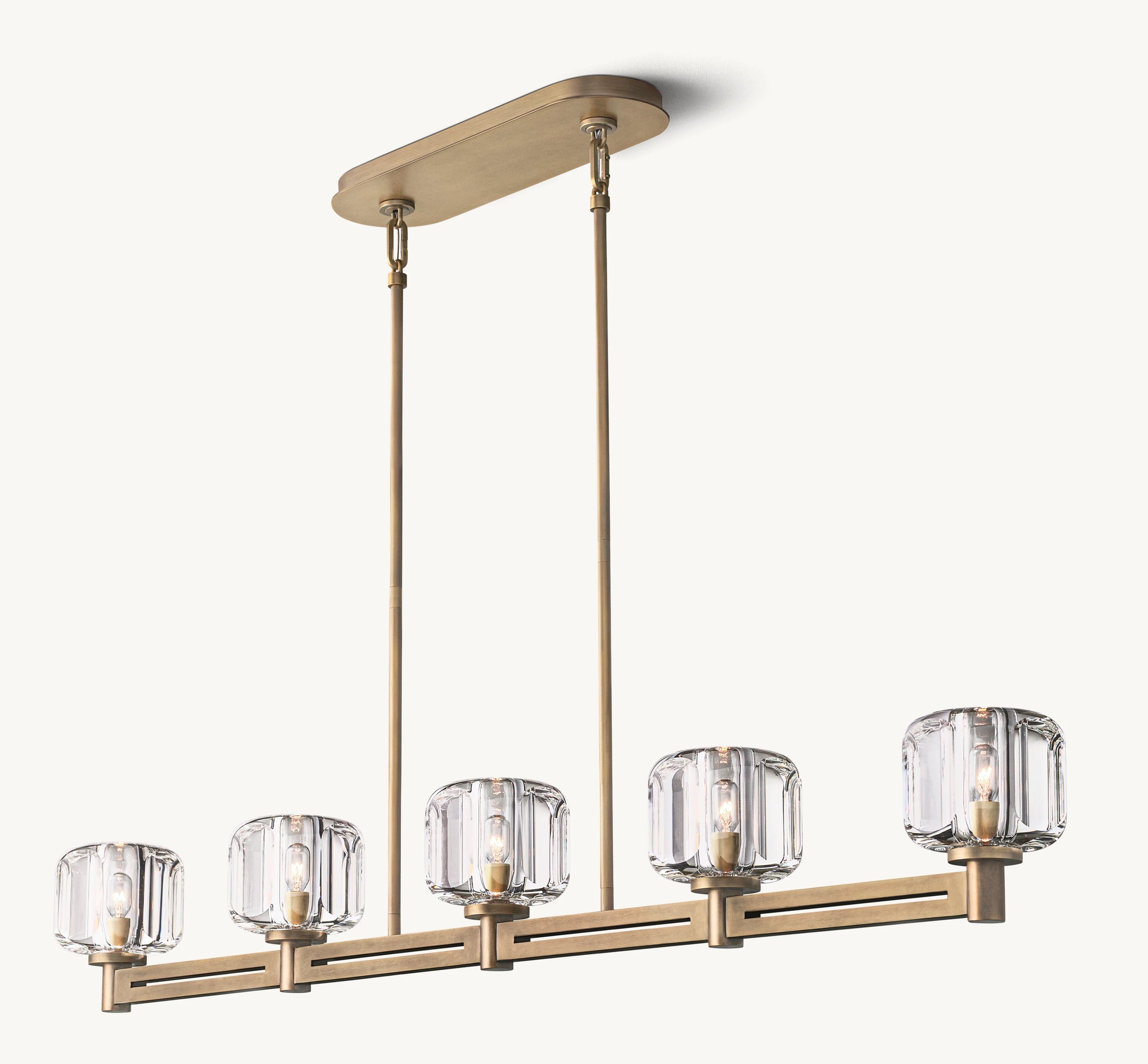 WOMO Crystal Linear Candle Chandelier - Demaret