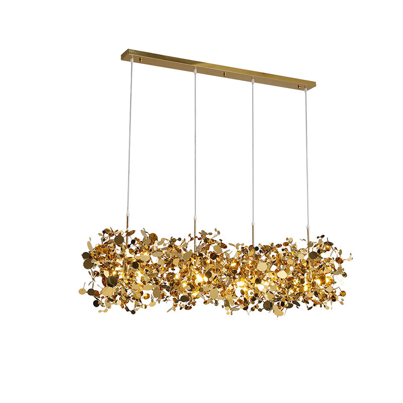 WOMO Argent/Gold Cloud Multi Pendant Chandelier-WM2042