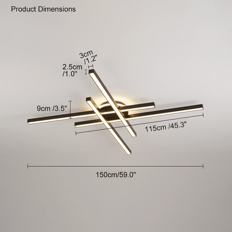 WOMO Integrated Led Flush Mount Ceiling Light-WM1008