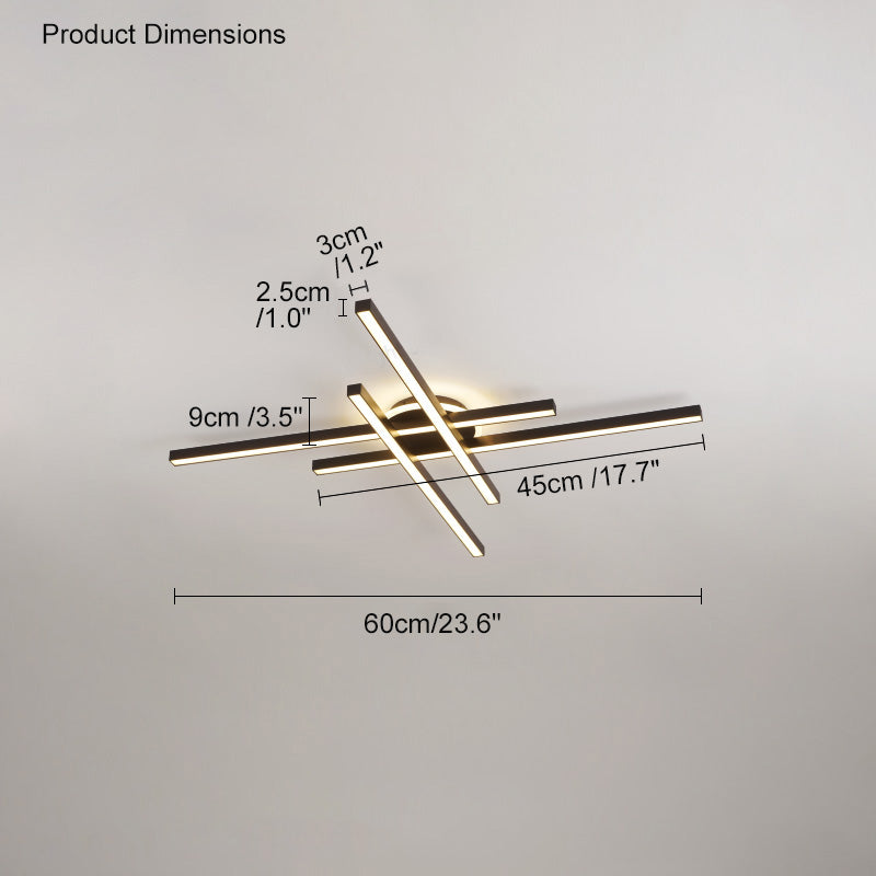 WOMO Integrated Led Flush Mount Ceiling Light-WM1008