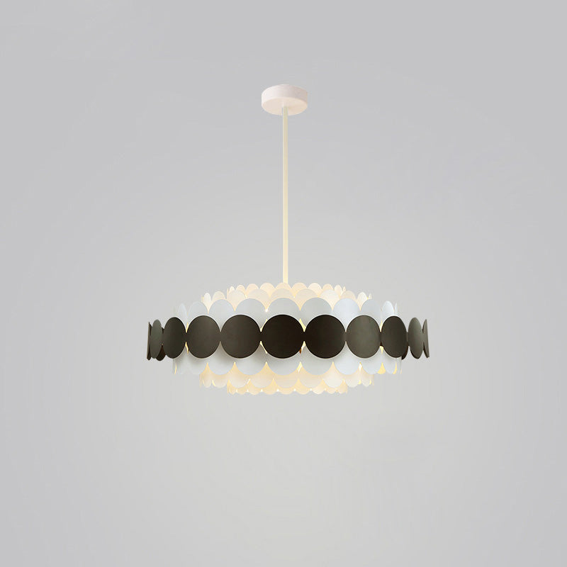 WOMO Scandi Scalloped Round Chandelier-WM2140