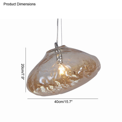 WOMO Cloud Blown Glass Pendant Light-WM2101