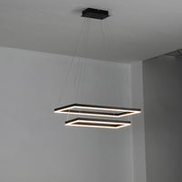 WOMO Tiered Rectangular LED Chandelier-WM2120
