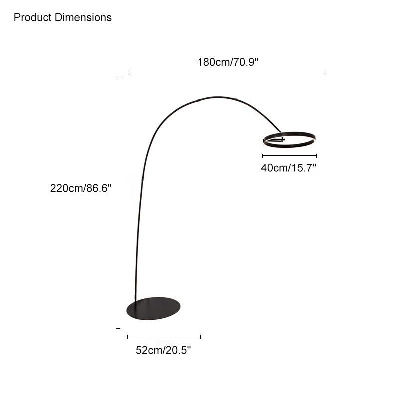 WOMO Circular Arc Floor Lamp-WM7006