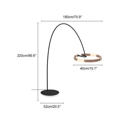 WOMO Circular Arc Floor Lamp-WM7006