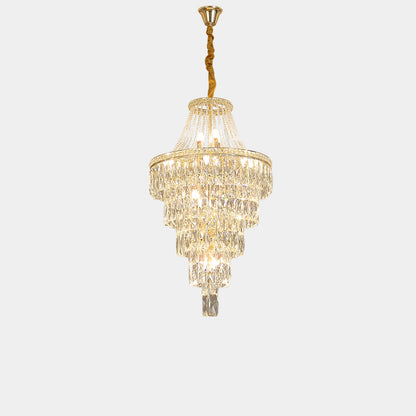 WOMO Oversized Gold Crystal Chandelier-WM2379