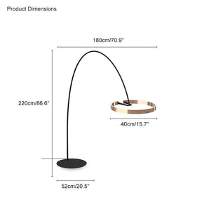 WOMO Circular Arc Floor Lamp-WM7006