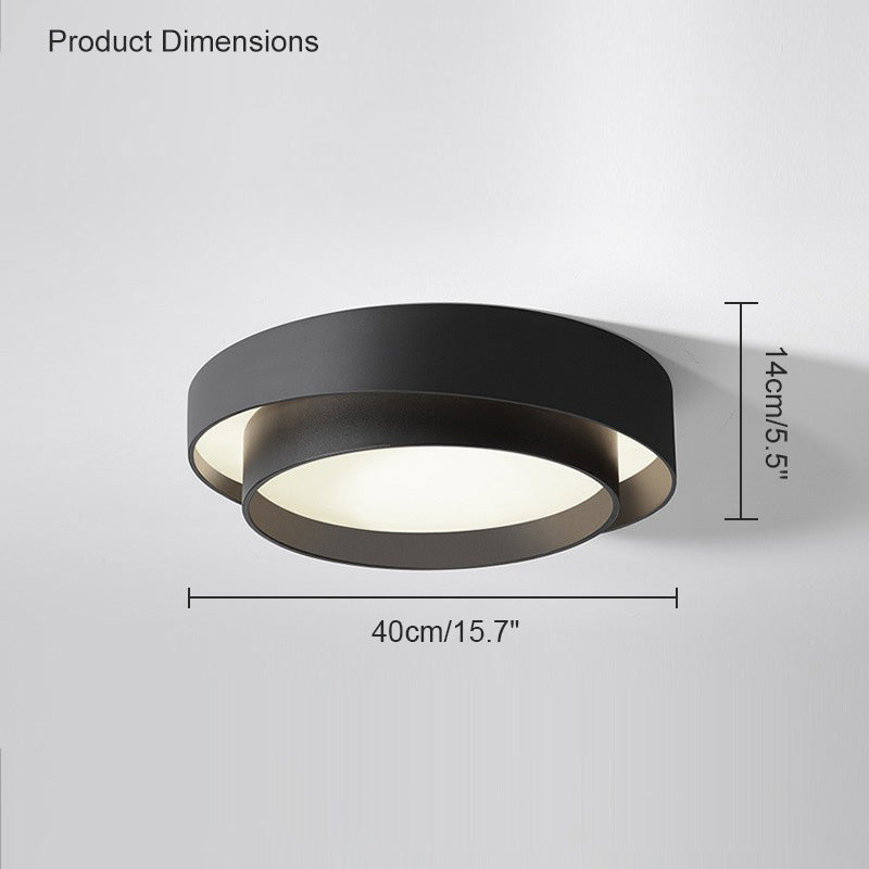 WOMO Asymmetrical Round Flush Mount Ceiling Light-WM1022