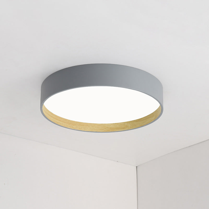 WOMO Oak Grain Round Ceiling Light-WM1017