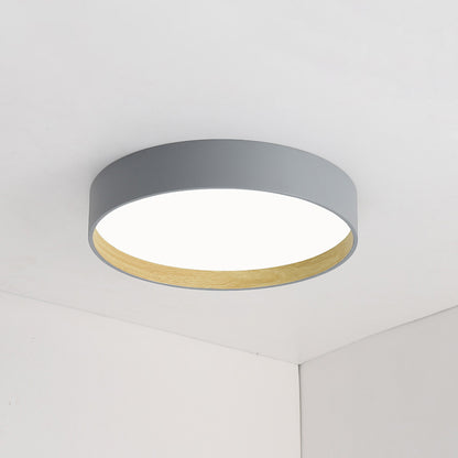 WOMO Oak Grain Round Ceiling Light-WM1017