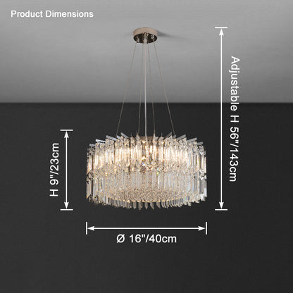 WOMO Round Crystal Chandelier-WM2626