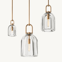 WOMO Cloche Crystal Pendant Light - Botanist
