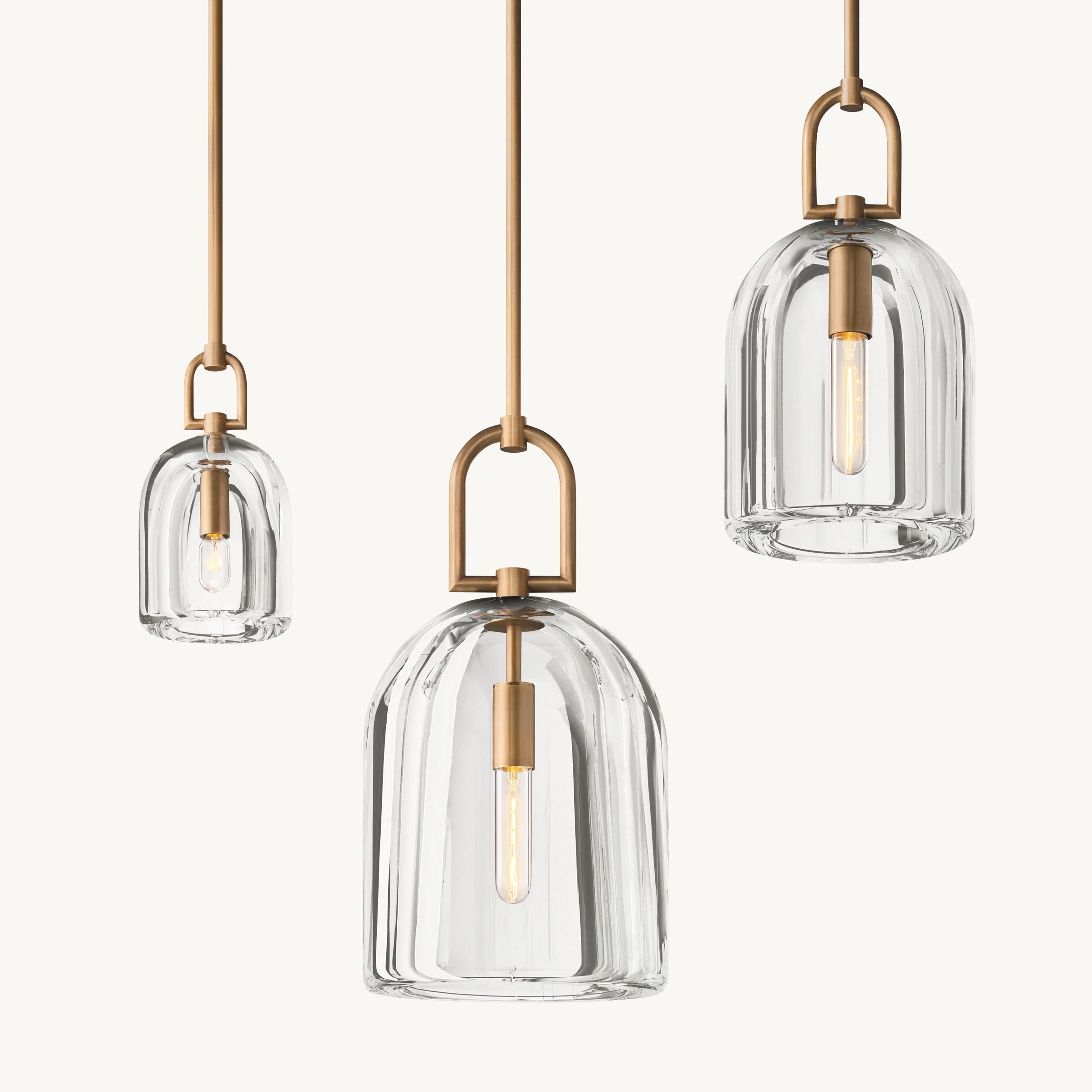 WOMO Cloche Crystal Pendant Light - Botanist
