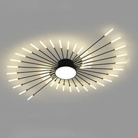 WOMO Firework Sunburst Flush Mount Ceiling Light-WM1001