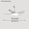 WOMO 5 Wood Blade Ceiling Fan Lamp-WM5003 thumbnail