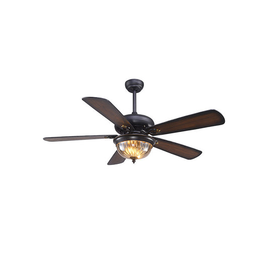 WOMO Vintage Wood Ceiling Fan Lamp-WM5011