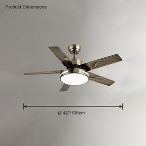 WOMO 42"/52" Modern Metal Ceiling Fan Lamp-WM5019