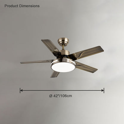 WOMO Industrial Metal Ceiling Fan Lamp-WM5019