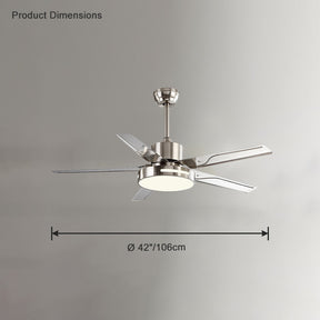 WOMO 42"/52" Modern Metal Ceiling Fan Lamp-WM5019