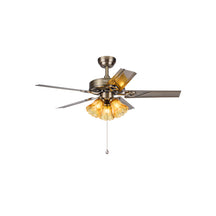 WOMO 42"/52" Ceiling Fan Chandelier with Pull Chain-WM5018