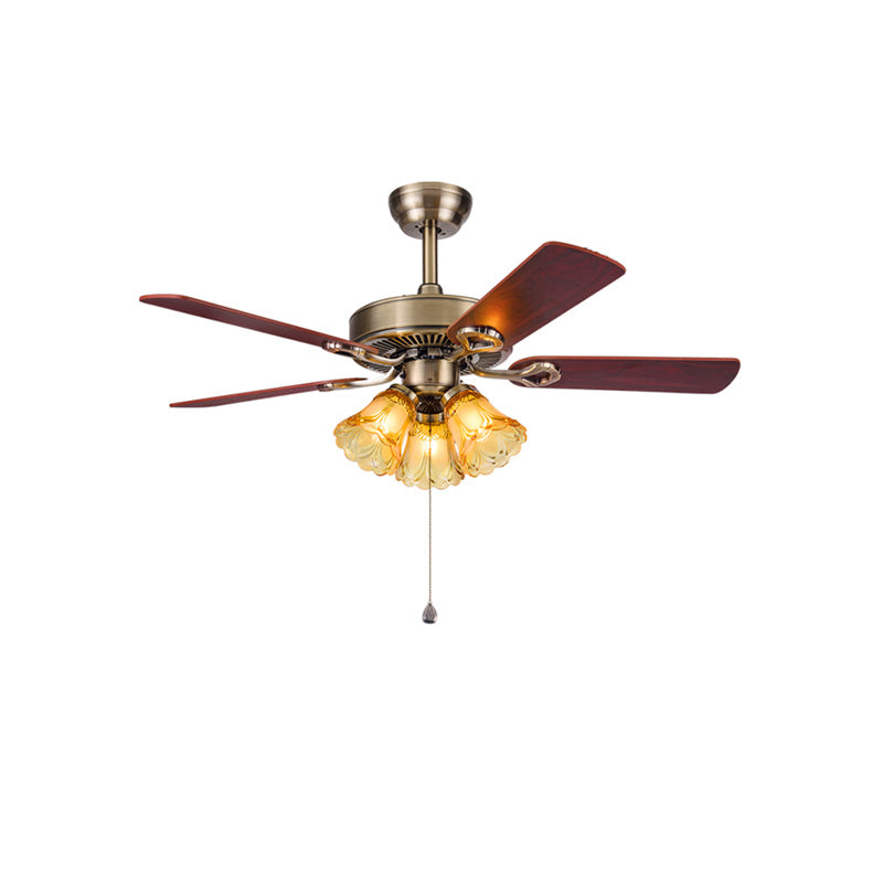 WOMO Vintage Ceiling Fan Chandelier-WM5018