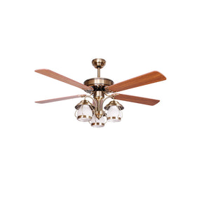 WOMO 52" Vintage Slimline Ceiling Fan Chandelier-WM5031