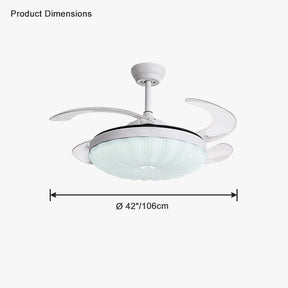 WOMO Hugger Ceiling Fan with Dimmable Light-WM5037