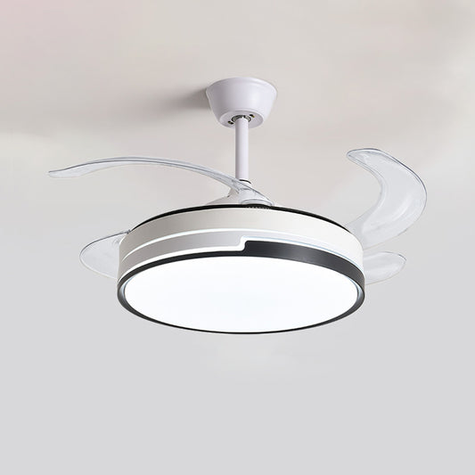 WOMO Modern Retractable Ceiling Fan Lamp-WM5029