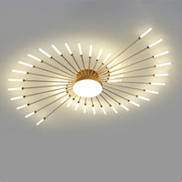 WOMO Firework Sunburst Flush Mount Ceiling Light-WM1001