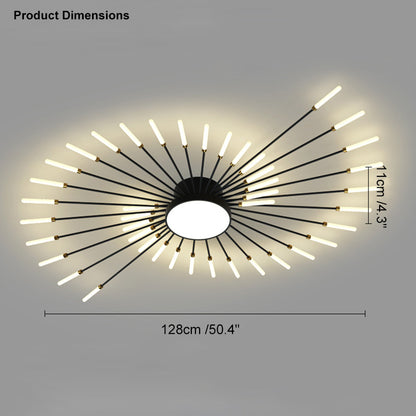 WOMO Fireworks Swirl Ceiling Light-WM1001