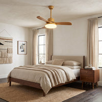 WOMO Scandi Reversible Ceiling Fan With Dimmable Light By Remote-WM5002