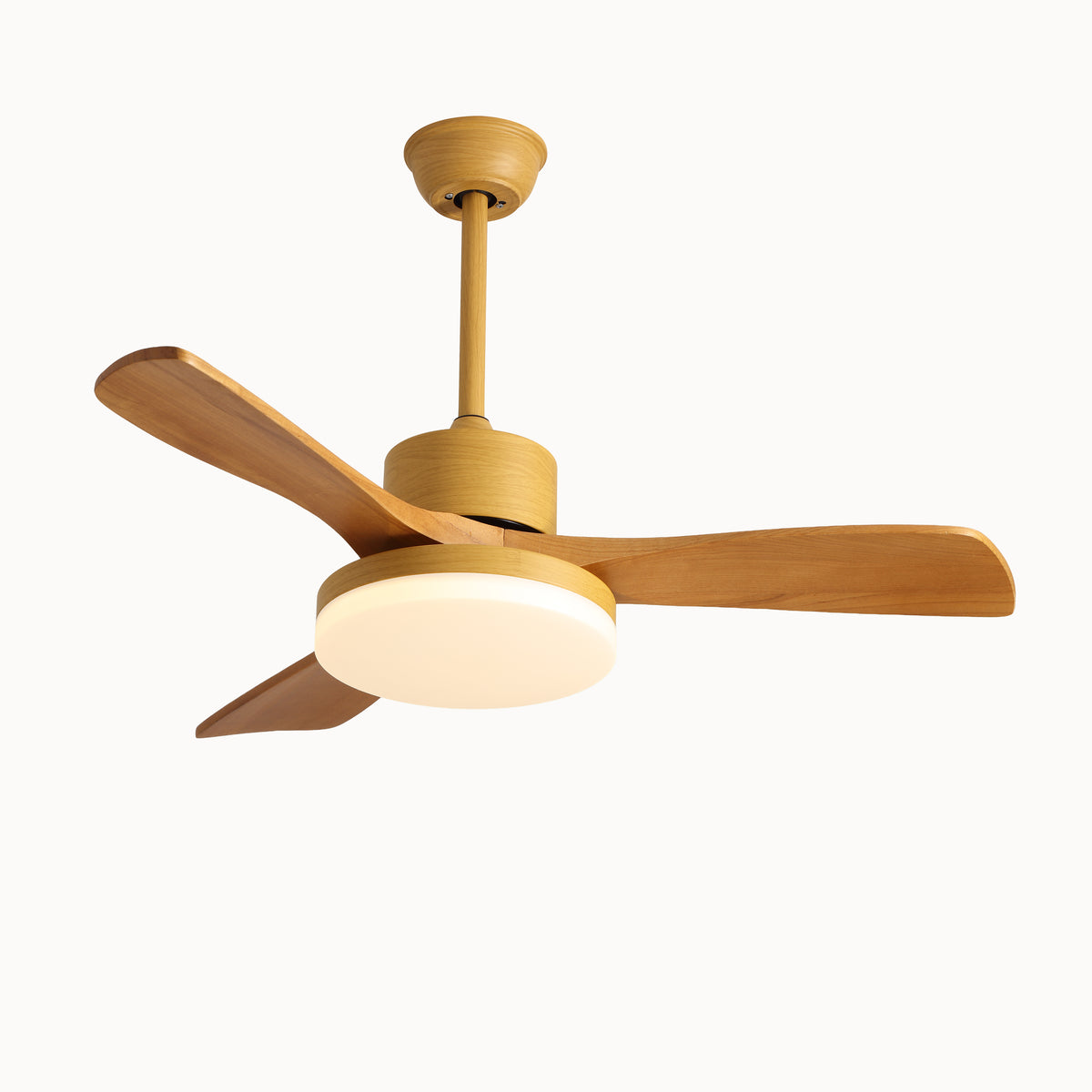 WOMO Scandi Reversible Ceiling Fan With Dimmable Light By Remote-WM5002