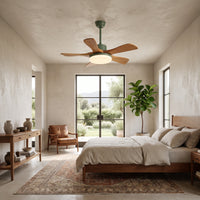 WOMO Scandi Reversible Ceiling Fan With Dimmable Light By Remote-WM5002
