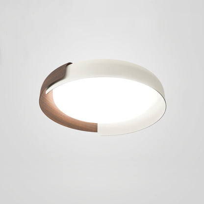 WOMO Walnut Grain Round Ceiling Light-WM1018