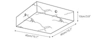 WOMO Alabaster Square Ceiling Light-WM1136