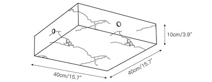WOMO Alabaster Square Ceiling Light-WM1136