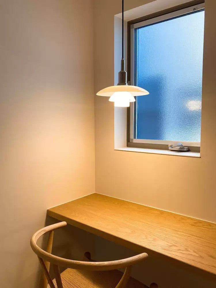 WOMO Danish Designer Milk Glass Pendant Lamp-WM2116