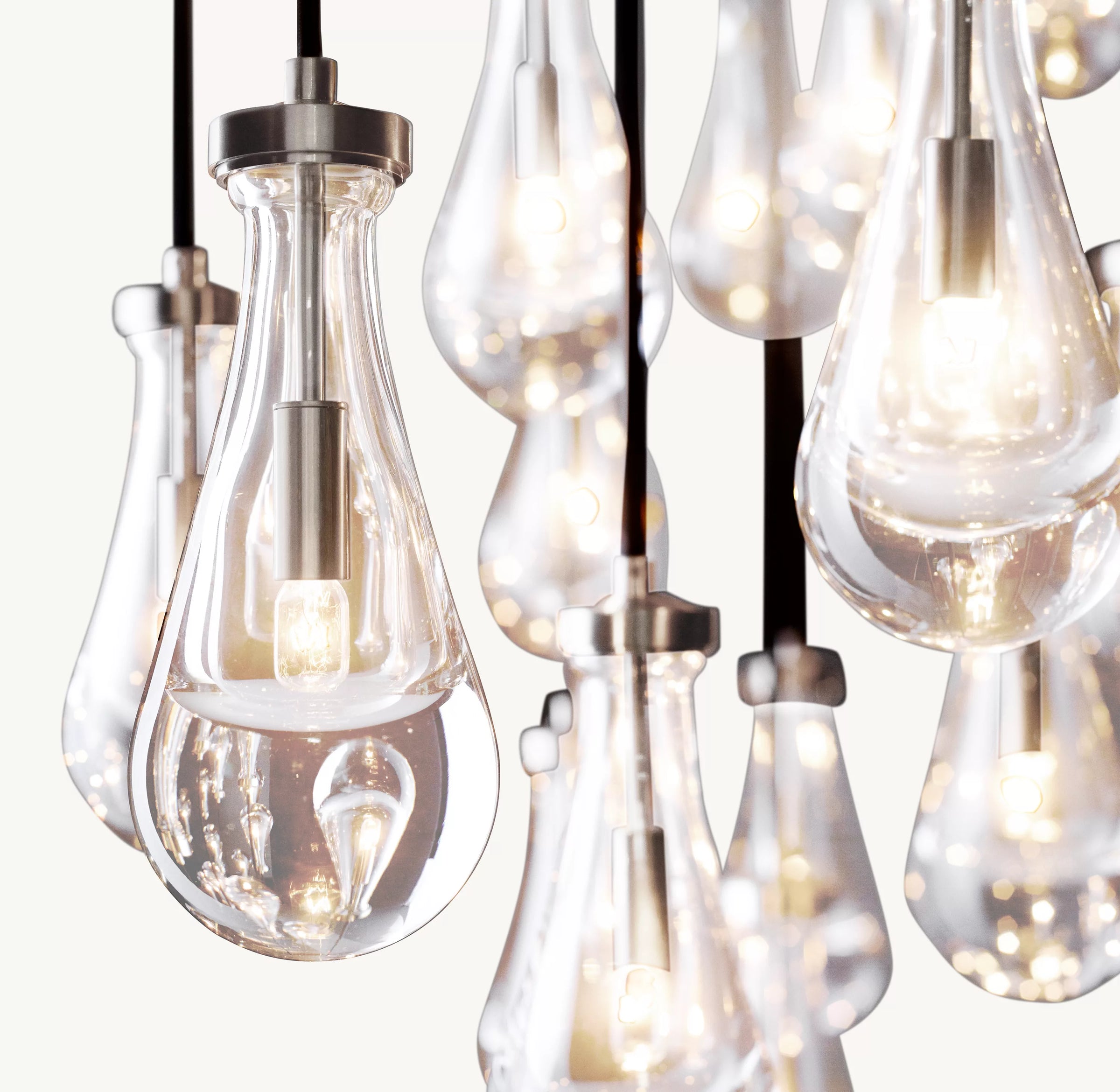 WOMO Raindrop Linear Chandelier – Ava