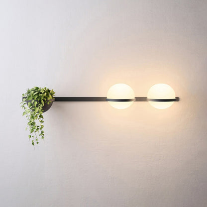 WOMO Globe Plant Wall Sconce-WM6035