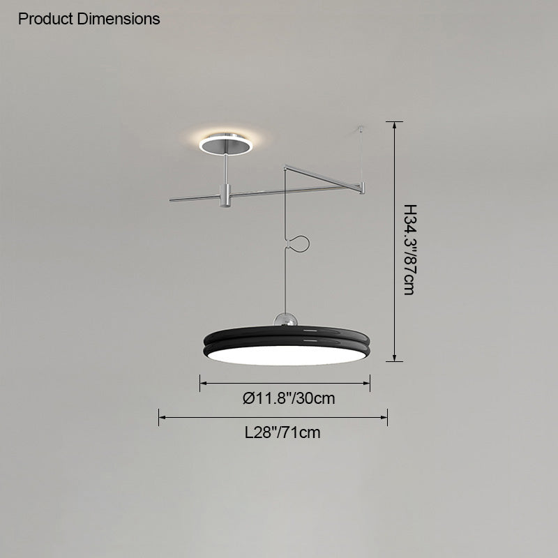 WOMO Disc Offset Pendant Light-WM2251