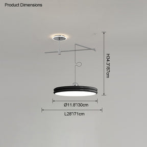 WOMO Disc Offset Pendant Light-WM2251