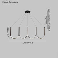 WOMO Minimal U-shaped Round chandelier-WM2143
