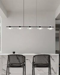 WOMO Black Linear Chandelier-WM2222