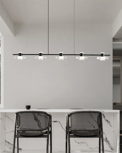 WOMO Black Linear Chandelier-WM2222