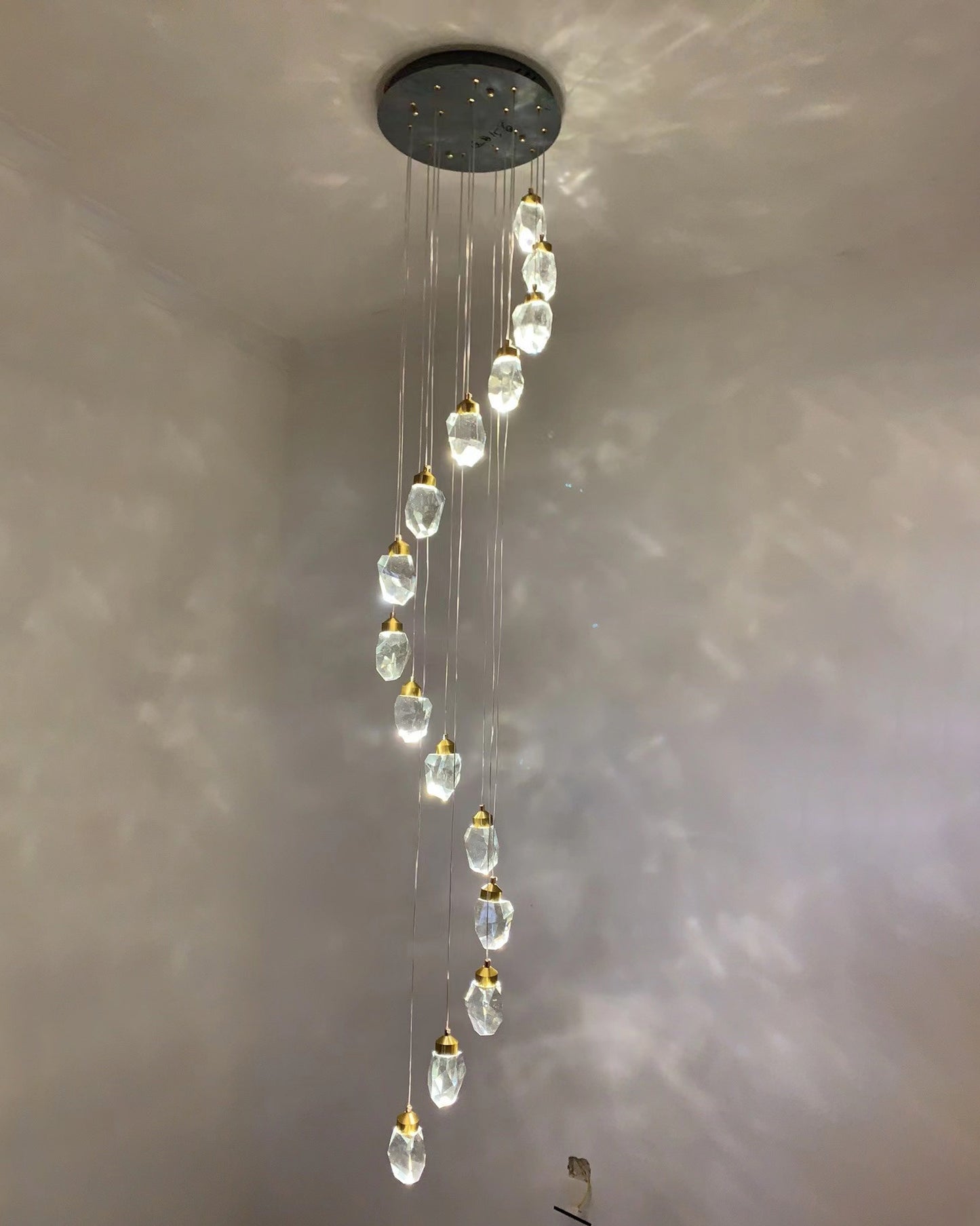 WOMO Rock Crystal Rain Chandelier-WM2189