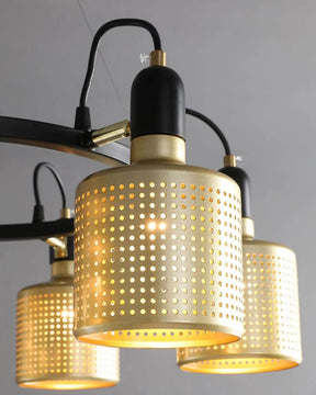 WOMO Industrial Gold Chandelier-WM2262