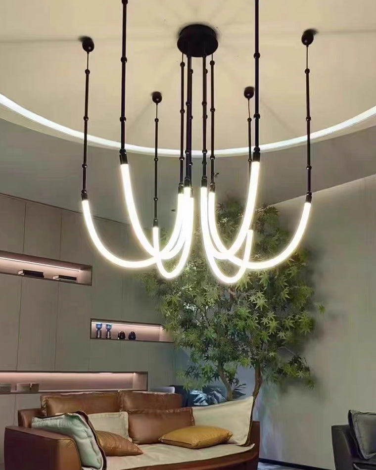 WOMO Bamboo Rope LED Chandelier-WM2752