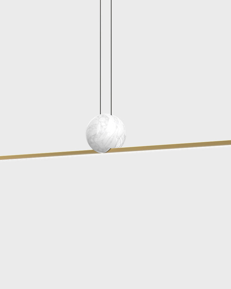 WOMO Marble Linear Pendant Light-WM2329