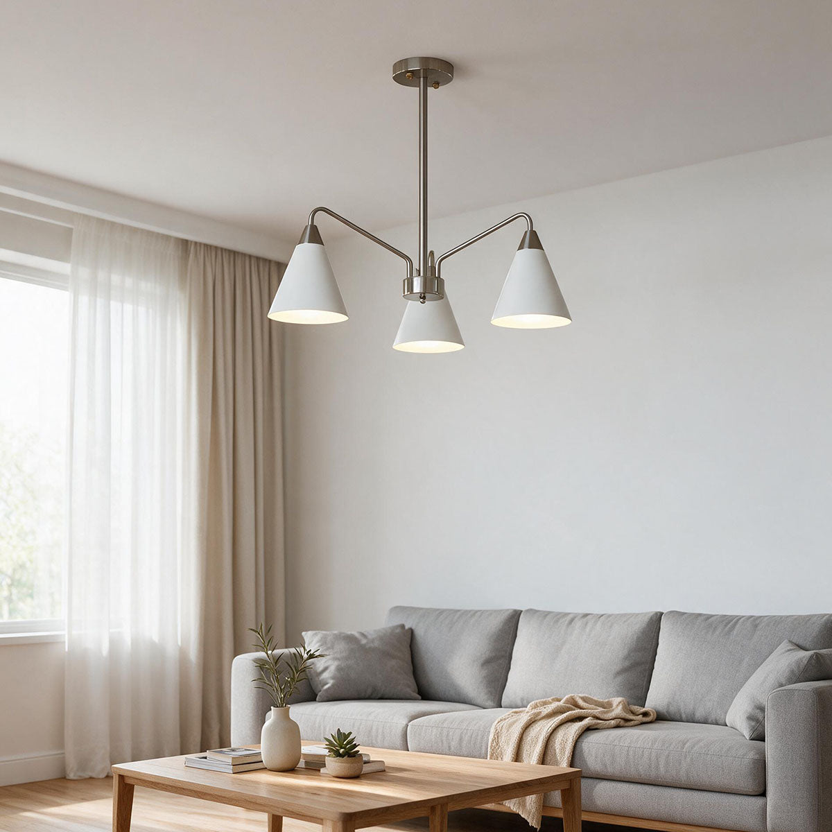 WOMO Scandinavian Cone Chandelier-WM3230